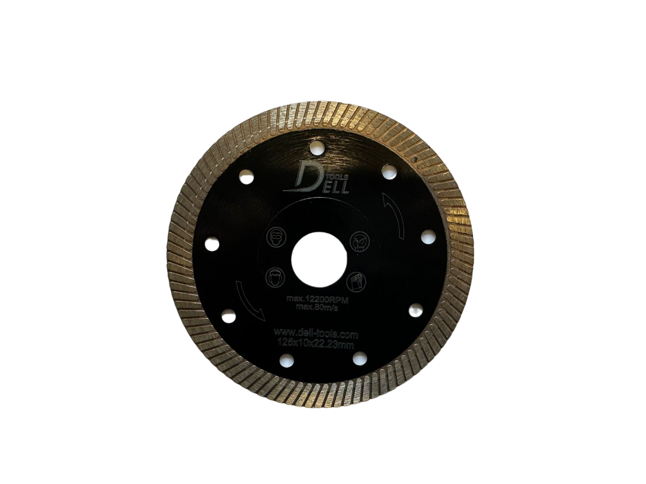 Dell-tools Diamanttrennscheibe Super thin Turbo 125mm Feinsteinzeug