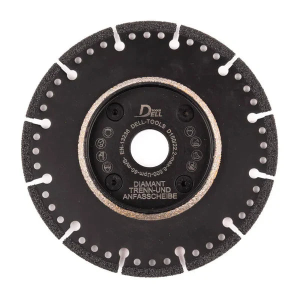 Dell-Tools Diamanttrenn/Anfasscheibe 115mm-180mm. Keramik, PVC