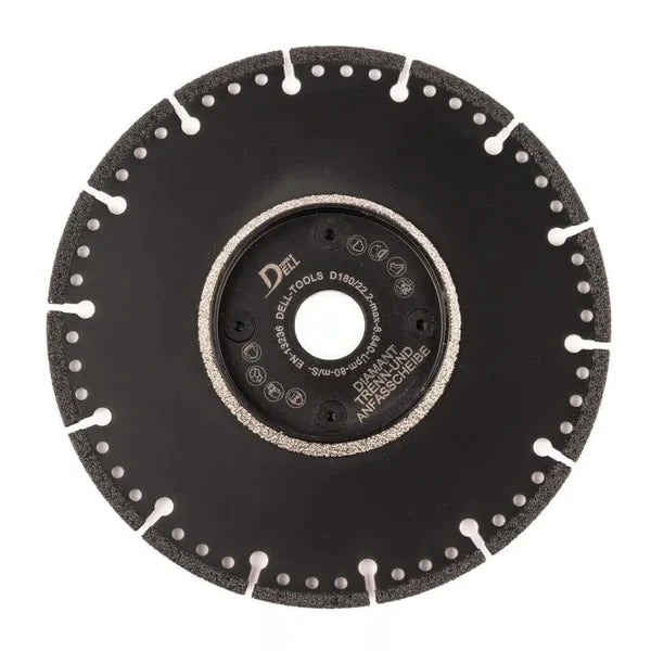 Dell-Tools Diamanttrenn/Anfasscheibe 115mm-180mm. Keramik, PVC