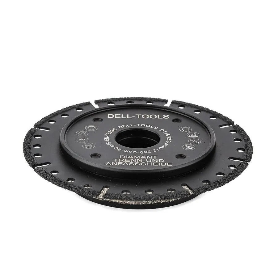 Dell-Tools Diamanttrenn/Anfasscheibe 115mm-180mm. Keramik, PVC